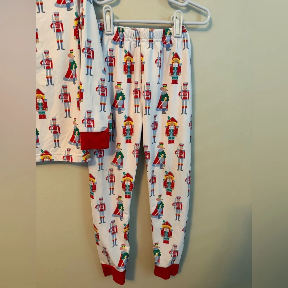 Cecil and Lou Kids Nutcracker Pajama Set - Red and White